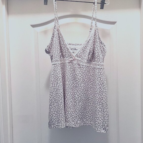 Merilyn Monroe 3 Piece Sleepwear Set-Women's Shorts, Cami & Rope-Sz. Lg-Gray & W - Picture 9 of 15